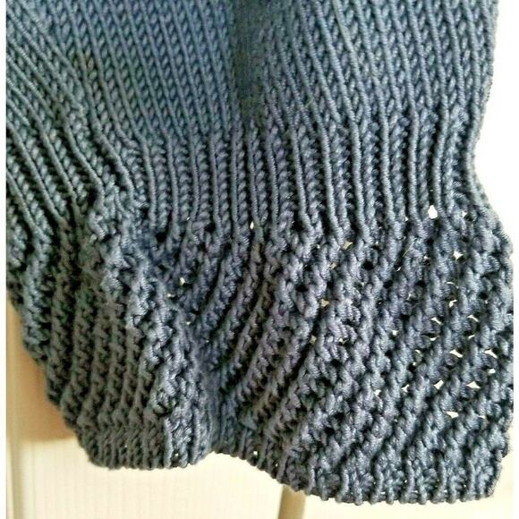 Dismero Women's‎ Vintage 1980's Cropped Cardigan Sweater Blue/Gray Size Large - Picture 5 of 6